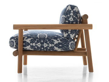 AYANA - Fabric garden armchair with armrests by B&B Italia Outdoor - view 3